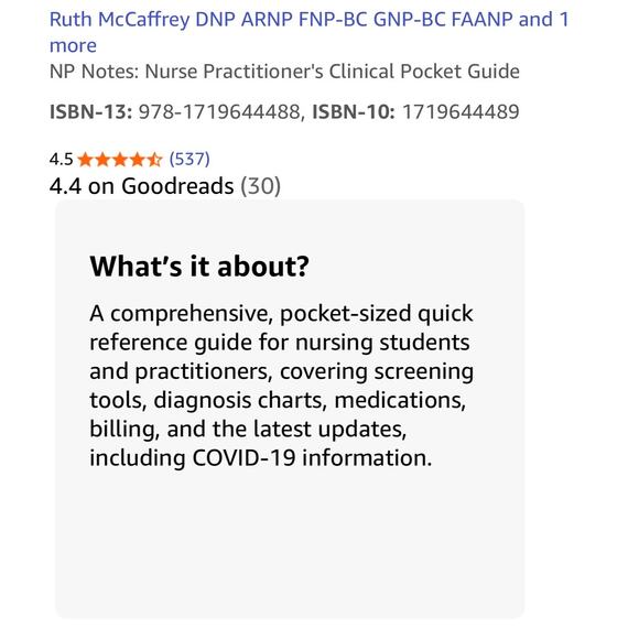 NP Notes: Spiral Bound Nurse Practitioner's Clinical Pocket Guide - 4th edition - Picture 5 of 5